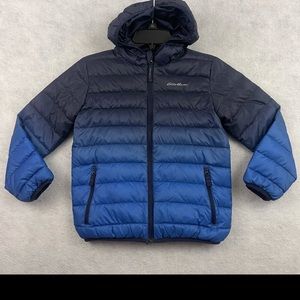 Eddie Bauer reversible Boys down jacket size S 7/8
